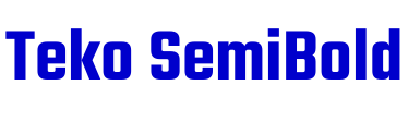 Teko SemiBold шрифт